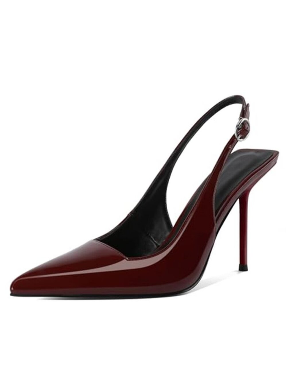Slingback Heels for Women Pointed Toe Slip On Stilettos High Heel Pumps